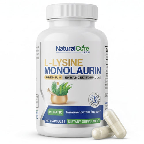 Natural Cure Labs L-Lysine with Monolaurin 600mg