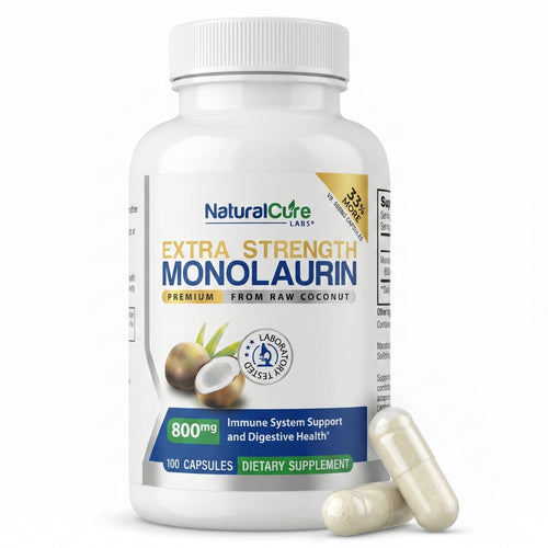 Natural Cure Labs Monolaurin Extra Strength 800mg