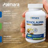 Natural Cure Labs Premium Monolaurin 600mg | Palmara Health, view 3