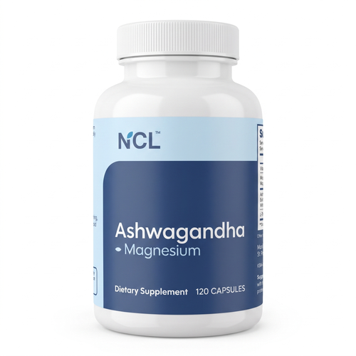 Natural Cure Labs Premium KSM-66 Ashwagandha with Magnesium, L-Theanine & B6 120-ct