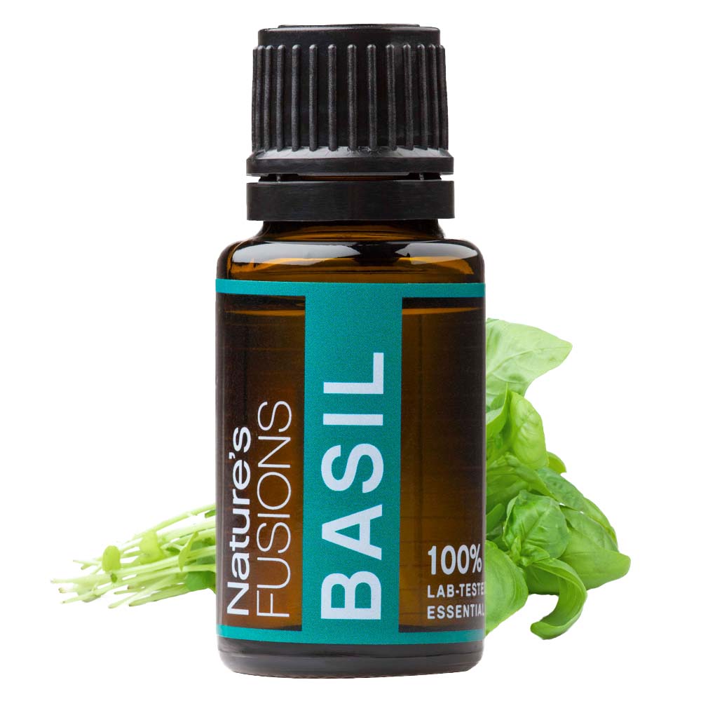 Nature's Fusions Basil Essential Oil 15ml, view 2