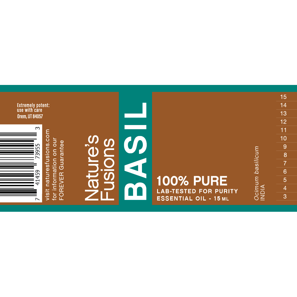 Nature's Fusions Basil Essential Oil 15ml, view 4