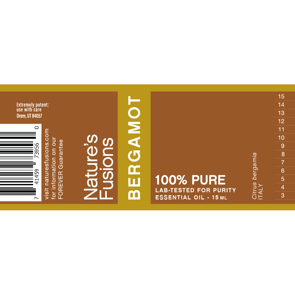 Nature's Fusions Bergamot Essential Oil 15ml, view 4