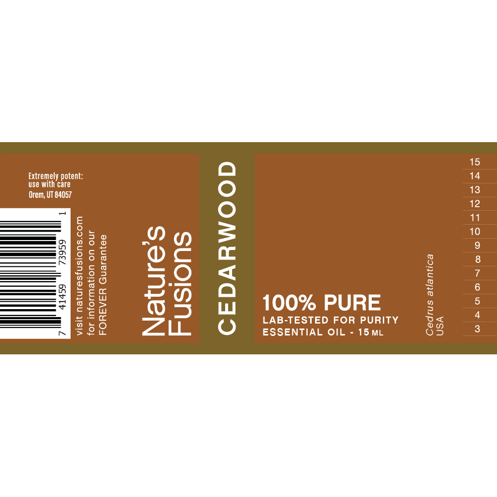 Nature's Fusions Cedarwood Essential Oil 15ml, view 4