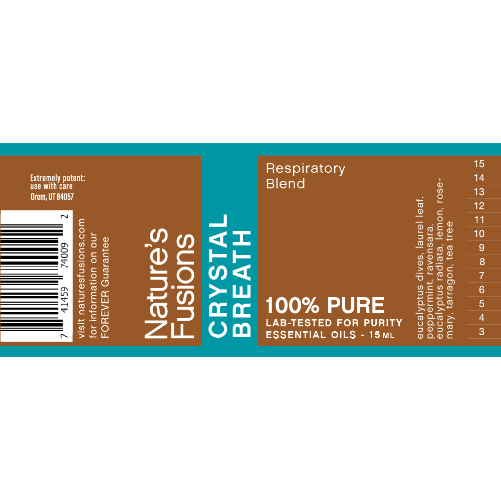Nature's Fusions Breathe Easy (Crystal Breath) Essential Oil Blend 15ml, view 5