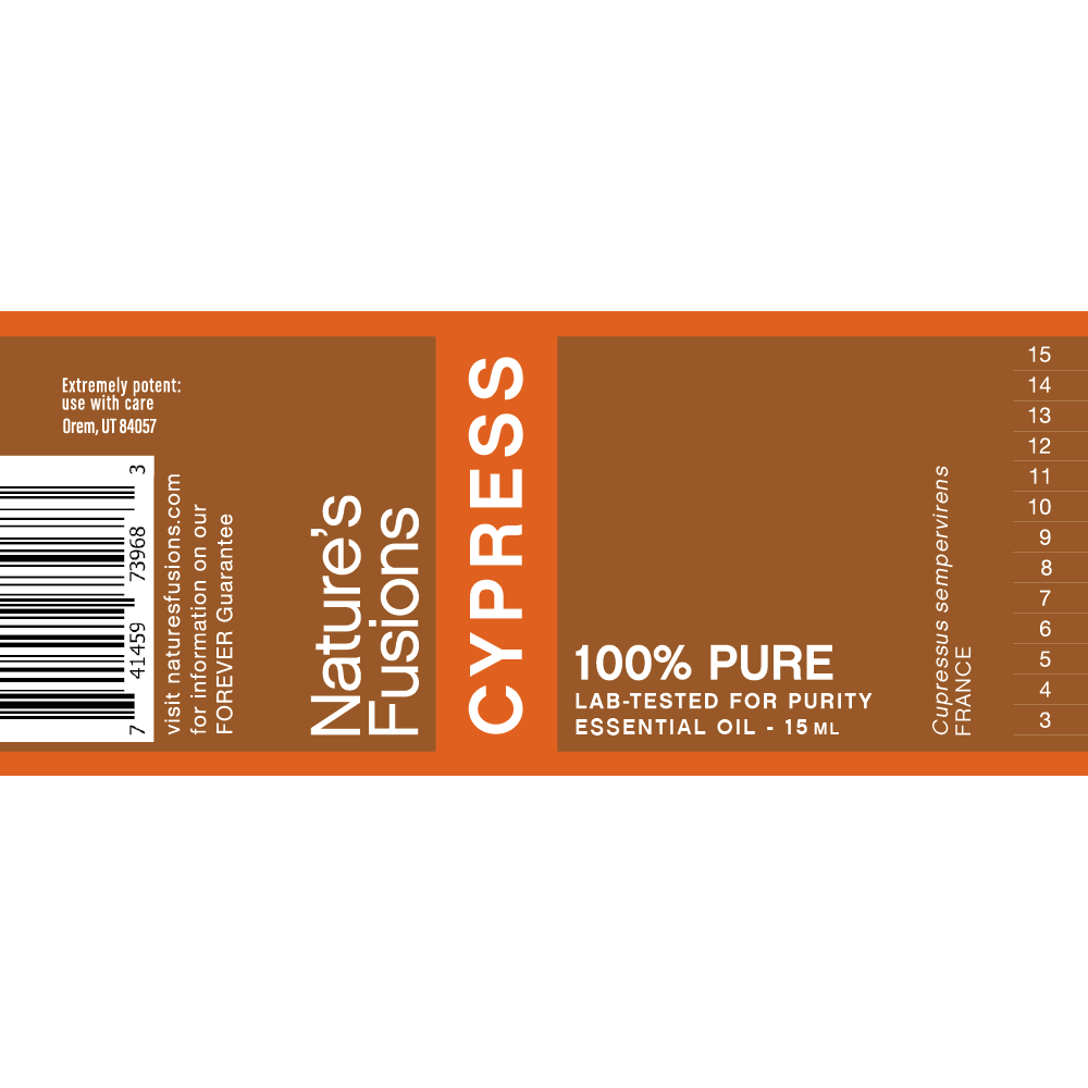 Nature's Fusions Cypress Essential Oil 15ml, view 4