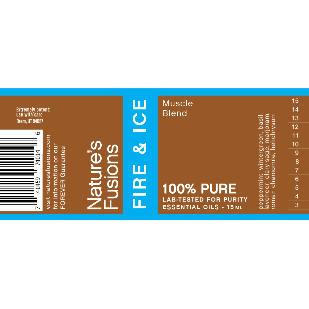 Nature's Fusions Muscle Ease (Fire & Ice) Essential Oil Blend 15ml, view 5