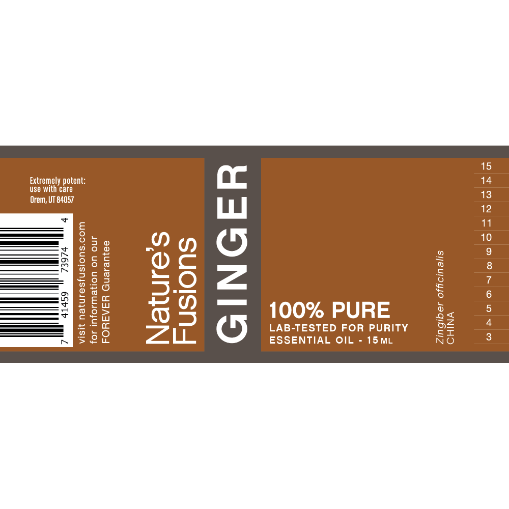 Nature's Fusions Ginger Root Essential Oil 15ml, view 4