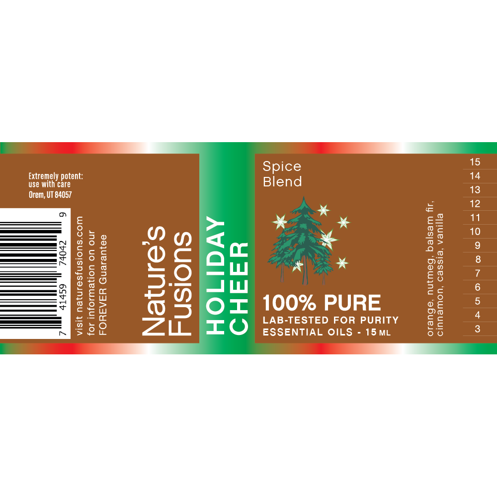 Nature's Fusions Holiday Cheer Essential Oil Blend 15ml, view 4
