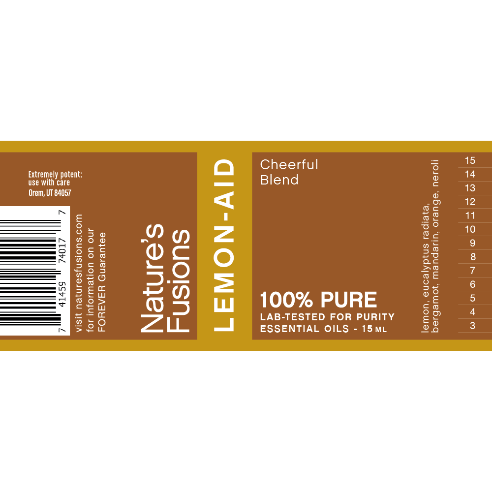 Nature's Fusions Be Happy (Lemon-Aid) Essential Oil Blend 15ml, view 5