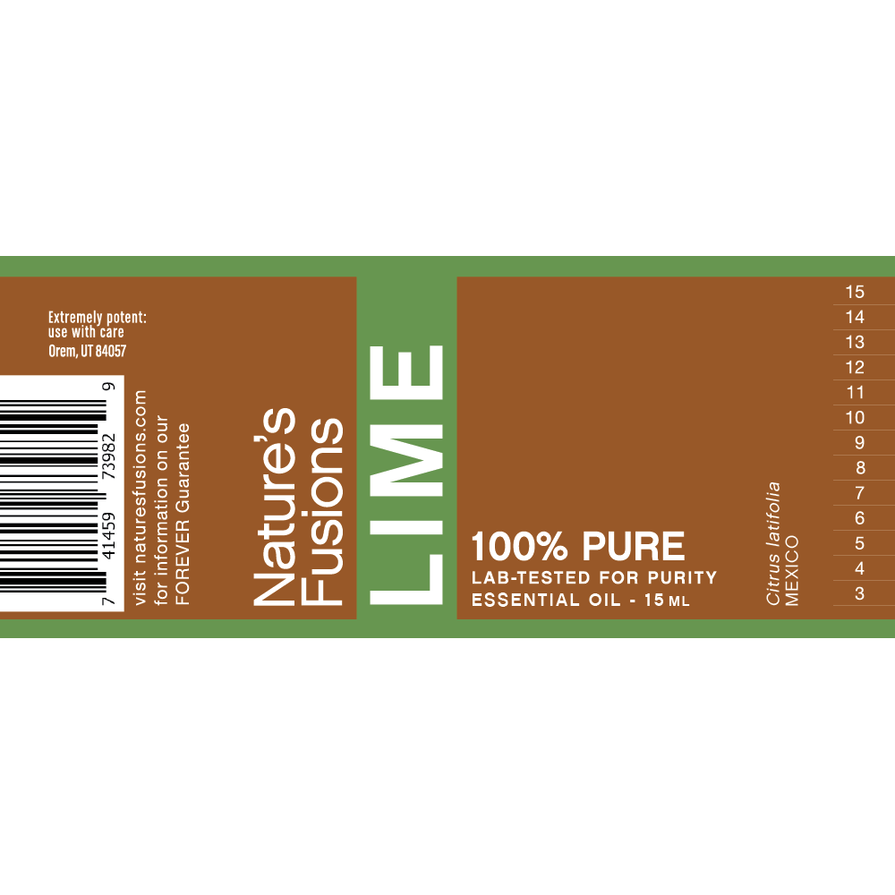 Nature's Fusions Lime Essential Oil 15ml, view 4