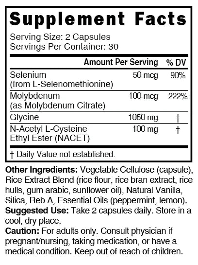 Nature's Fusions Nutri Neuro-NAC 100 mg (NACET) 1050/100 mg – 60 Count, view 4