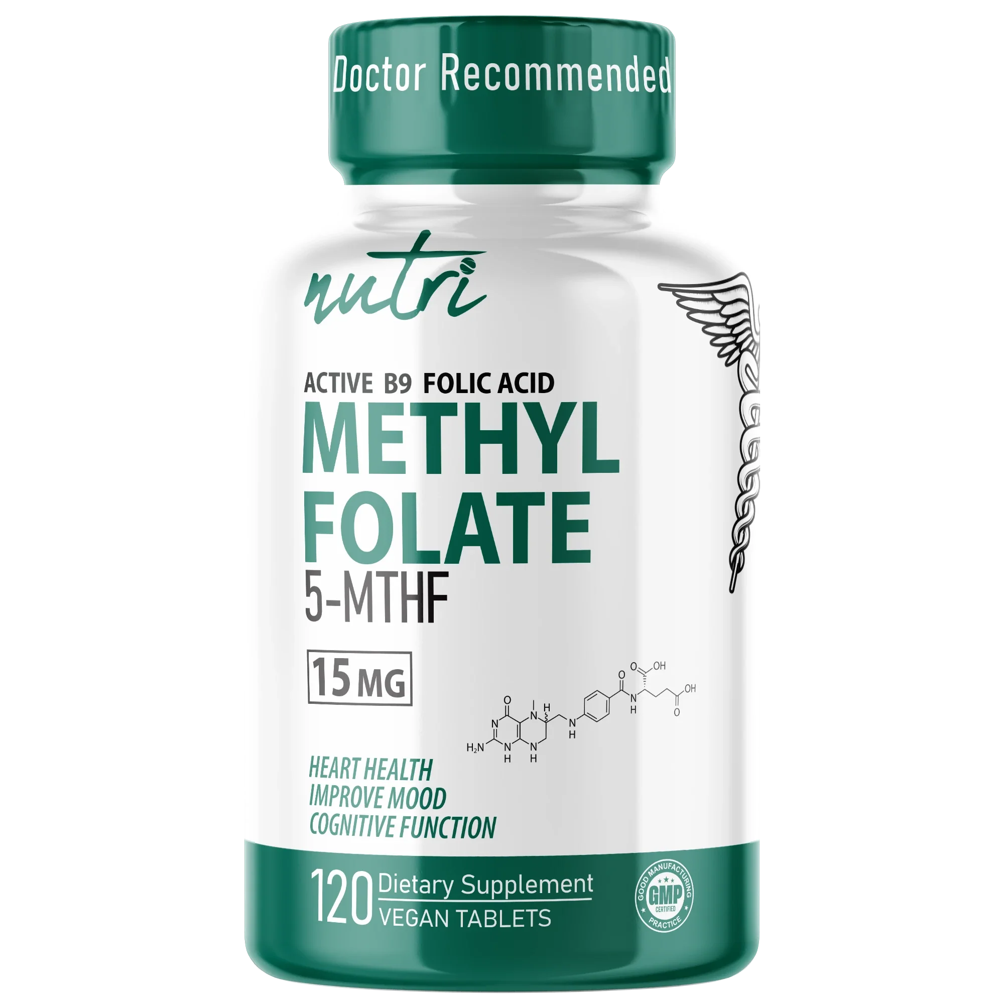 Nature's Fusions Nutri Methylfolate (5-MTHF) 15 mg – 120 Count