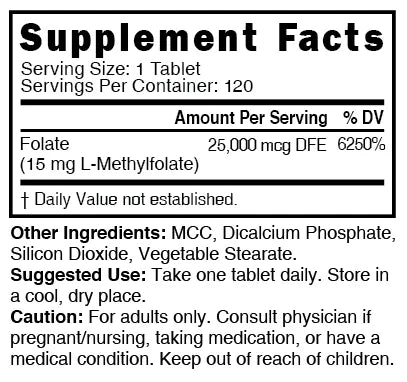 Nature's Fusions Nutri Methylfolate (5-MTHF) 15 mg – 120 Count, view 4