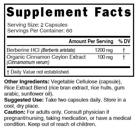 Nature's Fusions Nutri Berberine+ with Cinnamon Ceylon 1300 mg – 120 Count, view 4