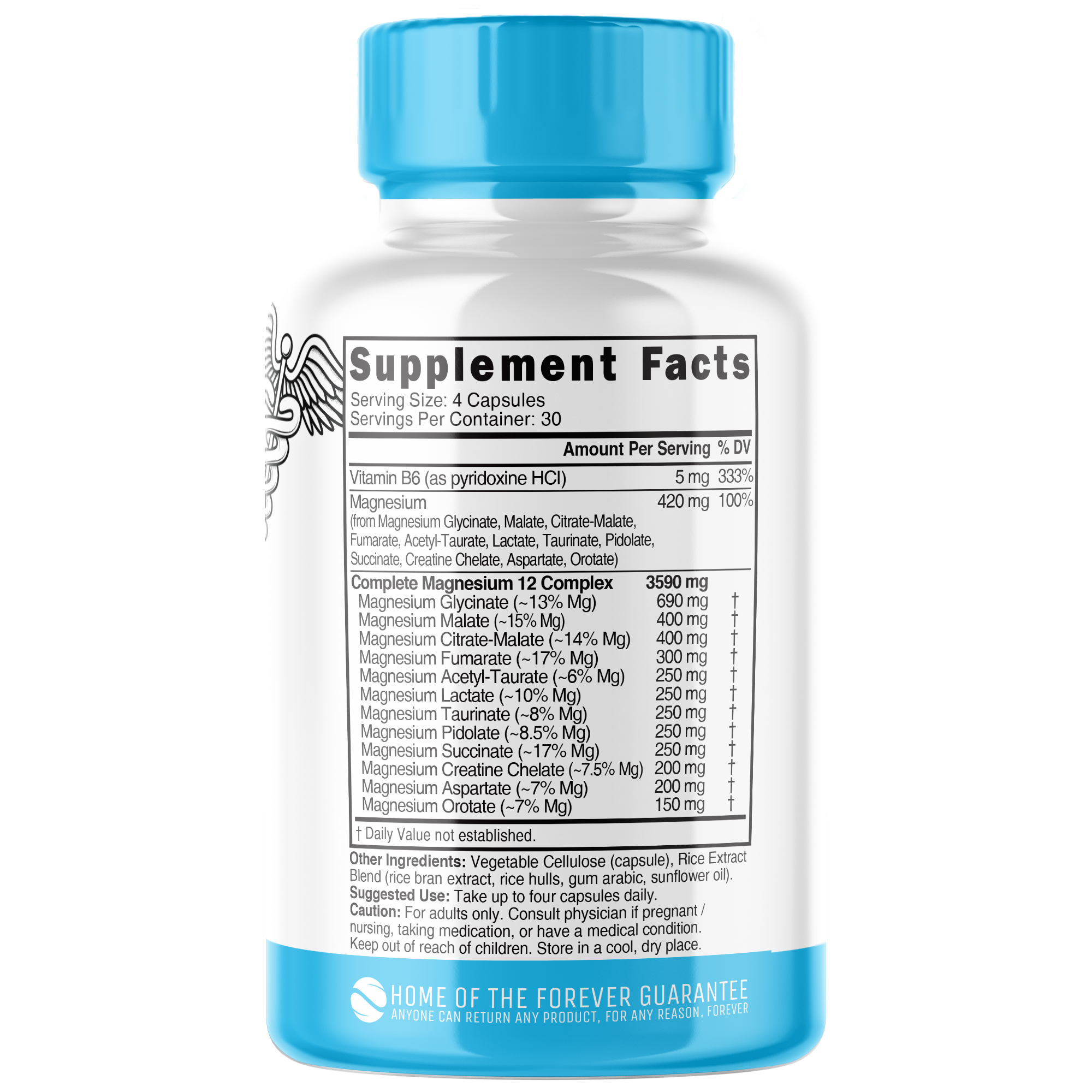 Nature's Fusions Nutri Magnesium Complete 12 Complex 420 mg – 120 Count, view 2