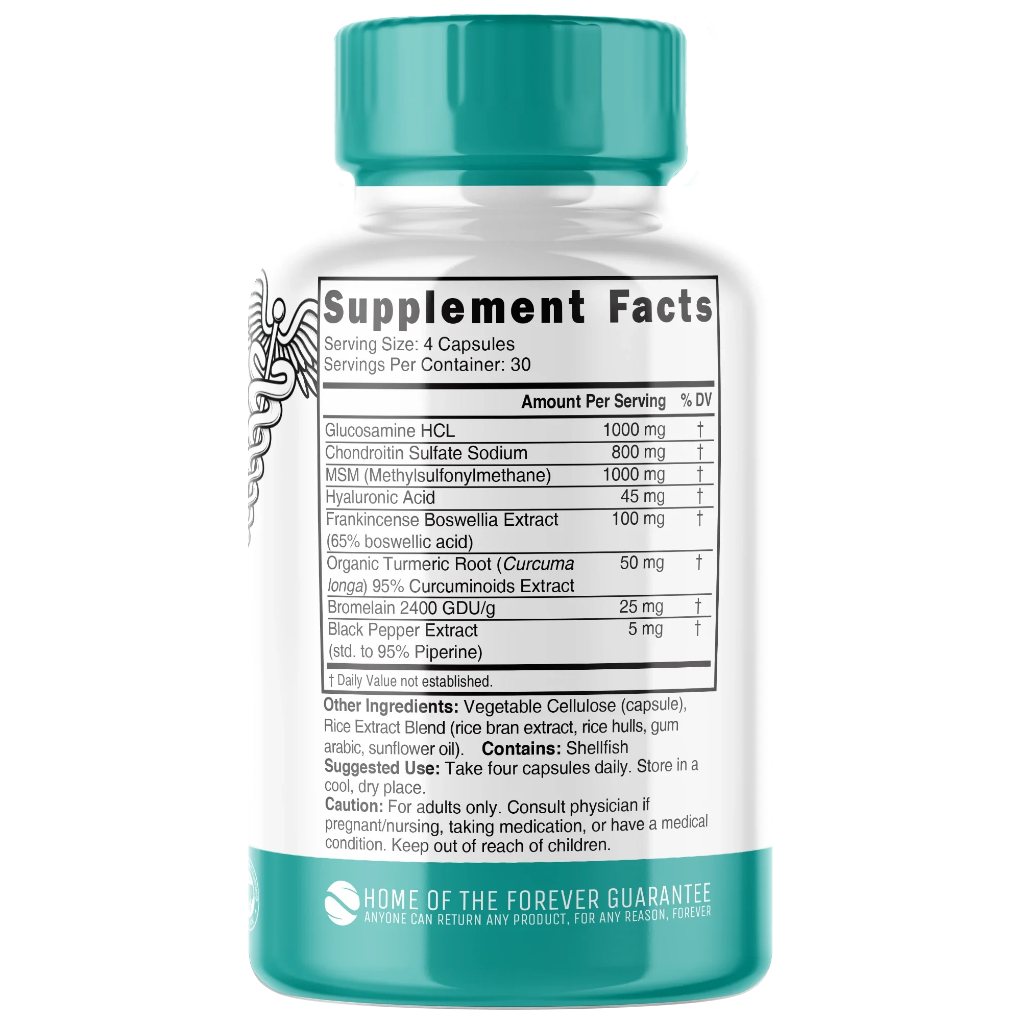 Nature's Fusions Nutri Glucosamine Chondroitin Complete Joint Complex w/ MSM+ 3025 mg – 120 Count, view 2