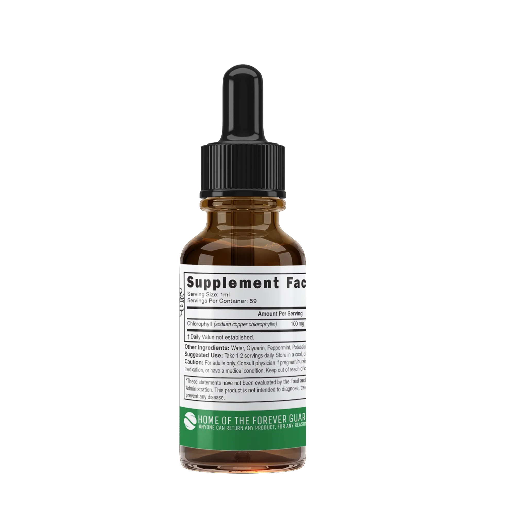 Nature's Fusions Nutri Chlorophyll Drops (Pure Sodium Copper Chlorophyllin) 100 mg – 2 oz, view 2