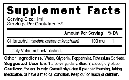 Nature's Fusions Nutri Chlorophyll Drops (Pure Sodium Copper Chlorophyllin) 100 mg – 2 oz, view 4