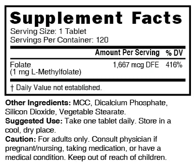Nature's Fusions Nutri Methylfolate (5-MTHF) 1 mg – 120 Count, view 4