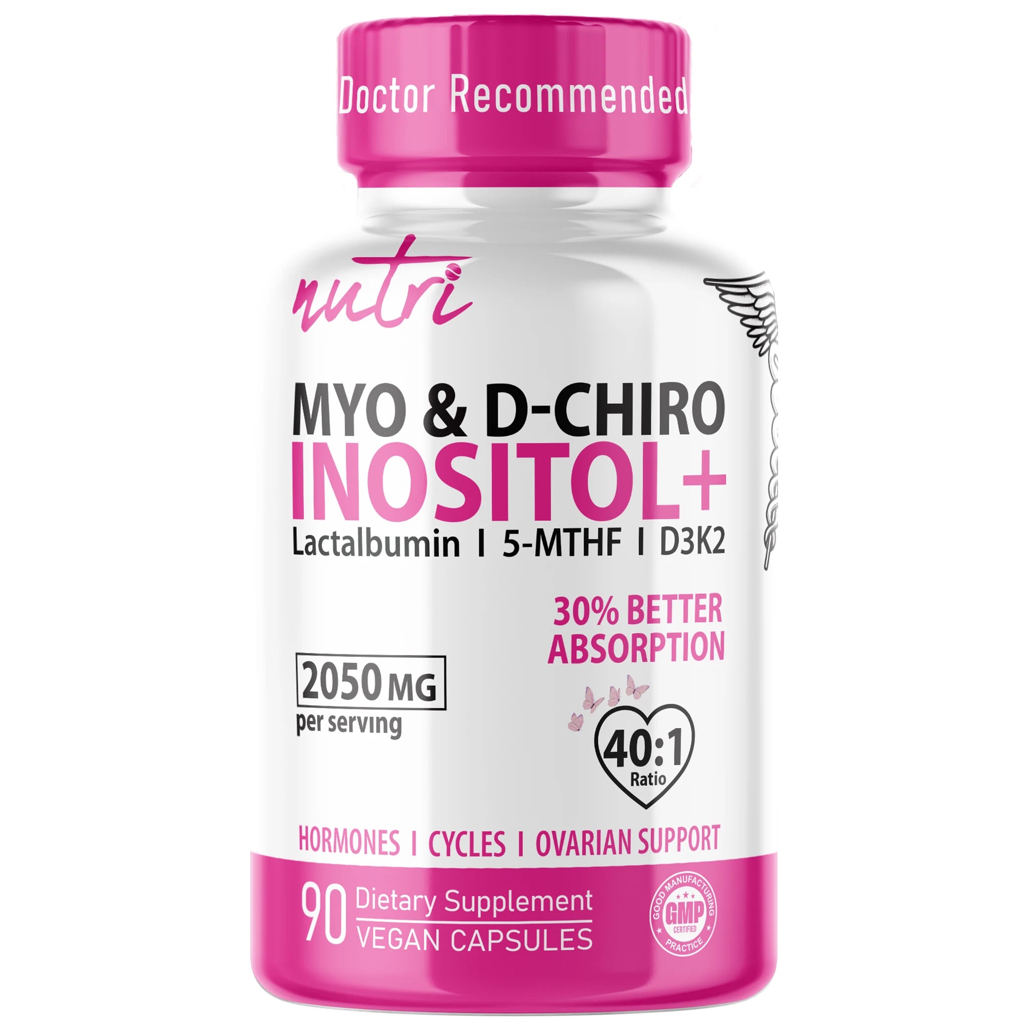 Nature's Fusions Nutri Myo & D-Chiro Inositol Plus Complex 2050 mg – 90 Count