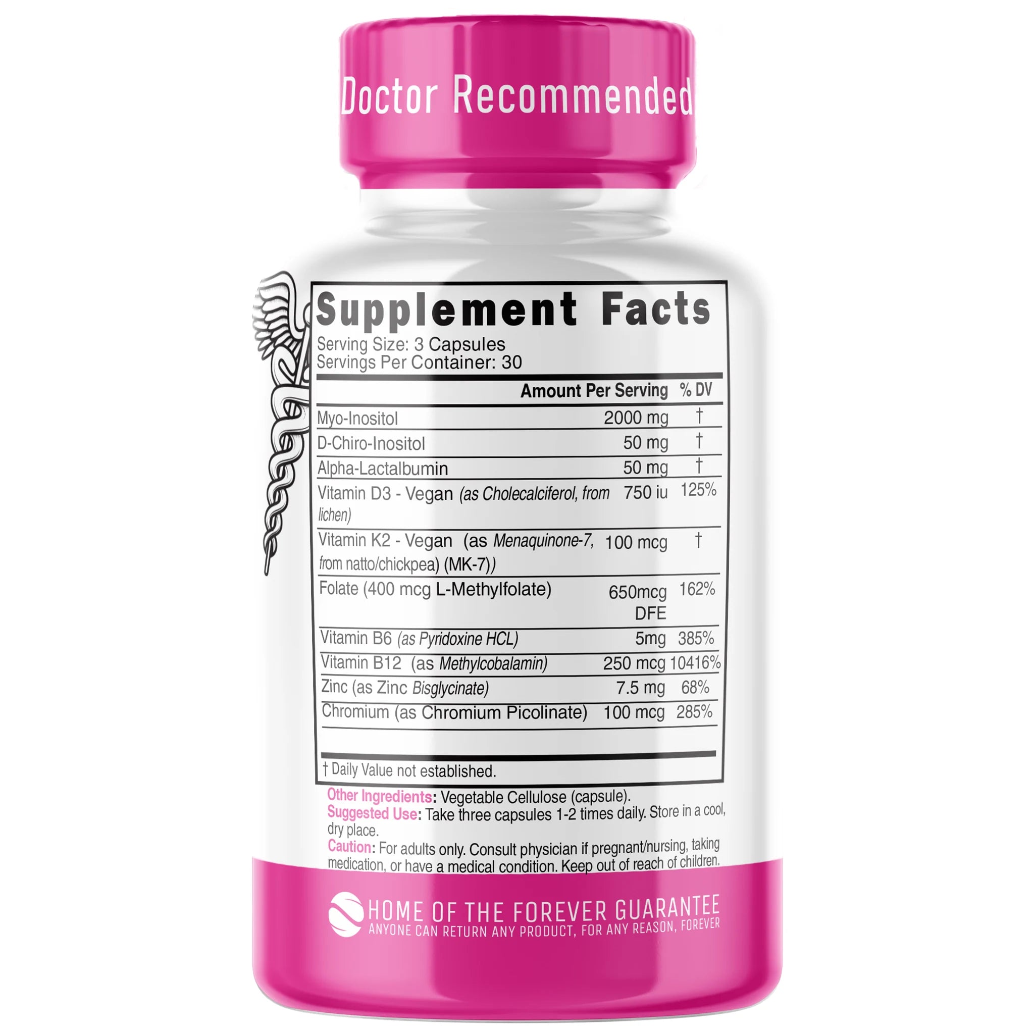 Nature's Fusions Nutri Myo & D-Chiro Inositol Plus Complex 2050 mg – 90 Count, view 2