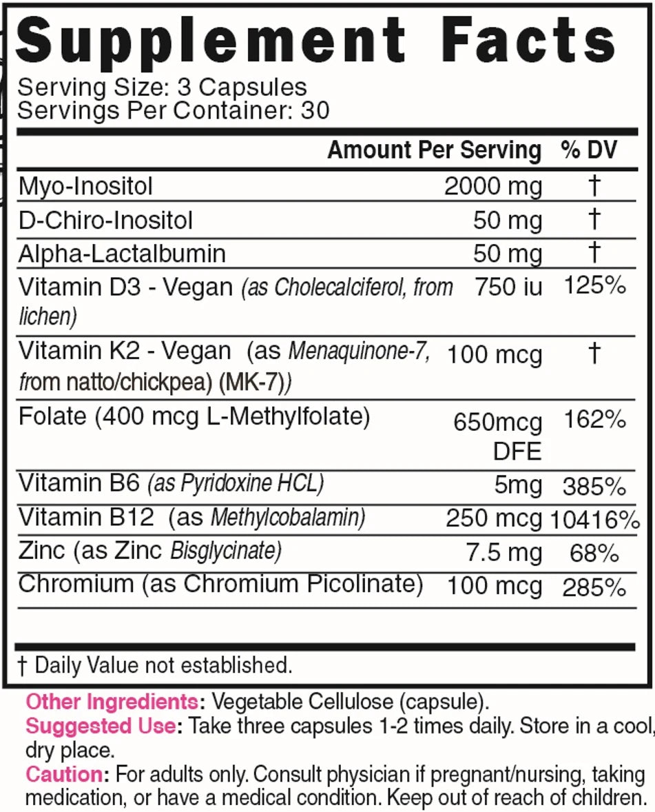 Nature's Fusions Nutri Myo & D-Chiro Inositol Plus Complex 2050 mg – 90 Count, view 5