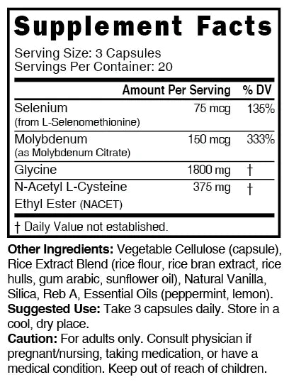Nature's Fusions Nutri Neuro-NAC 375 mg Extra Strength 1800/375 mg – 60 Count, view 4