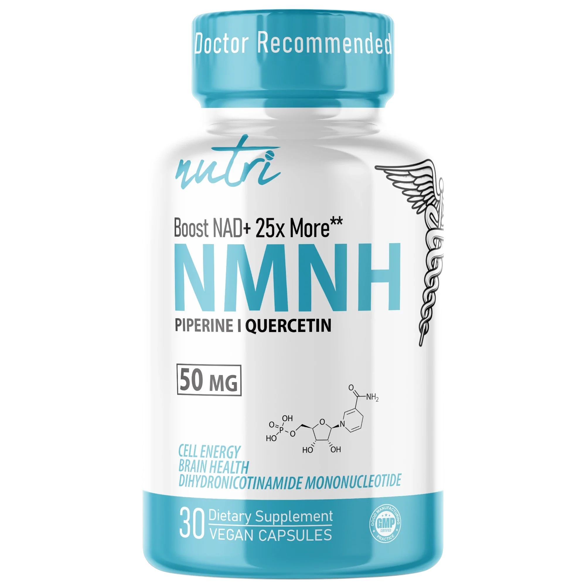 Nature's Fusions Nutri NMNH 50 mg (Dihydronicotinamide Mononucleotide) – 30 Count