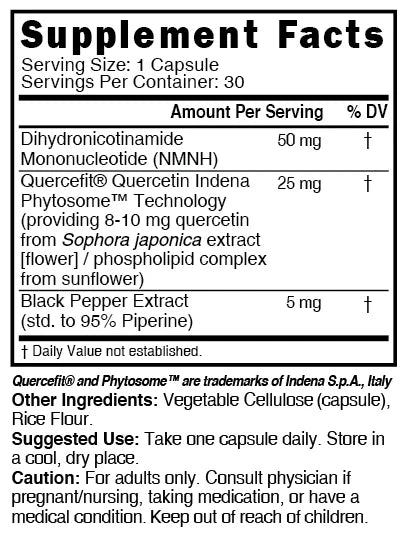 Nature's Fusions Nutri NMNH 50 mg (Dihydronicotinamide Mononucleotide) – 30 Count, view 4