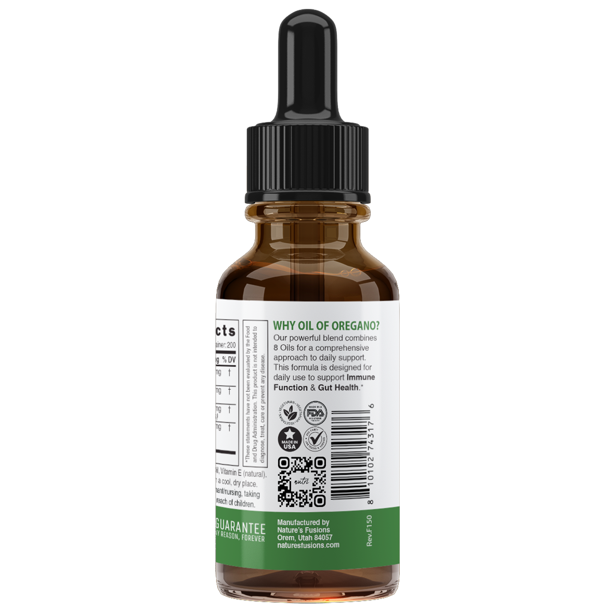 Nature's Fusions Nutri Oil of Oregano+ XS Tincture 79 mg – 2 fl oz, view 3