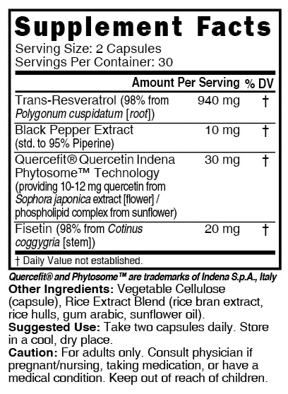 Nature's Fusions Nutri Resveratrol+ Complex with Black Pepper & Fisetin 1000 mg – 60 Count, view 4