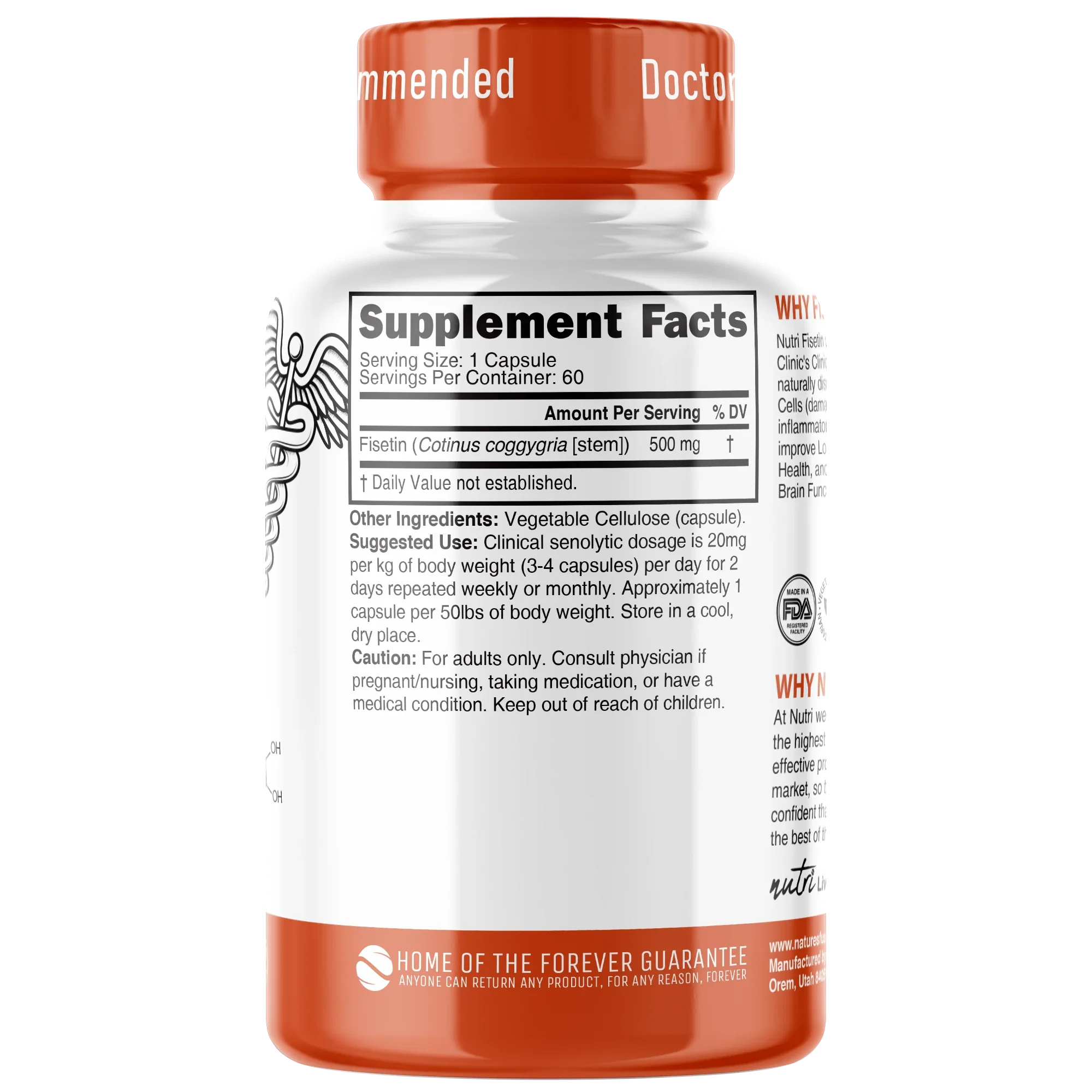 Nature's Fusions Nutri Fisetin 500 mg – 60 Count, view 2
