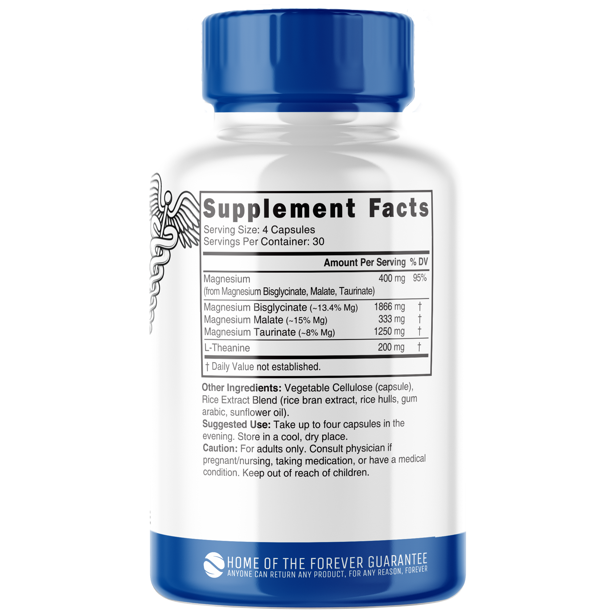 Nature's Fusions Nutri Triple Magnesium w/ L-Theanine 400/200 mg – 120 Count, view 2