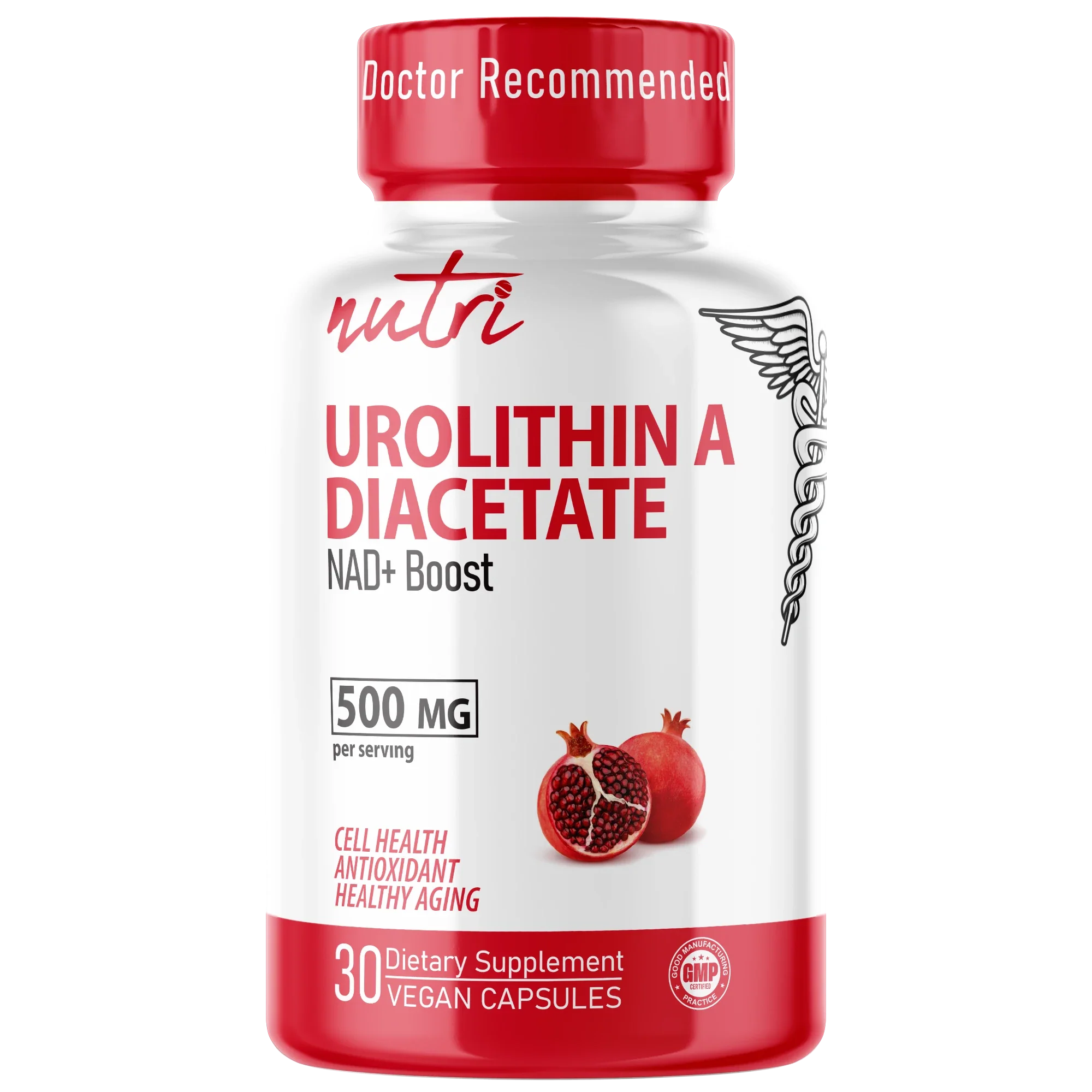 Nature's Fusions Nutri Urolithin A (3,8 Diacetate) 500 mg – 30 Count