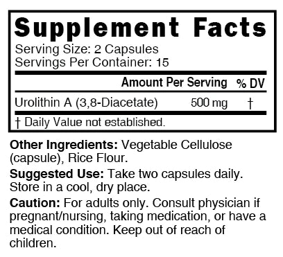 Nature's Fusions Nutri Urolithin A (3,8 Diacetate) 500 mg – 30 Count, view 4