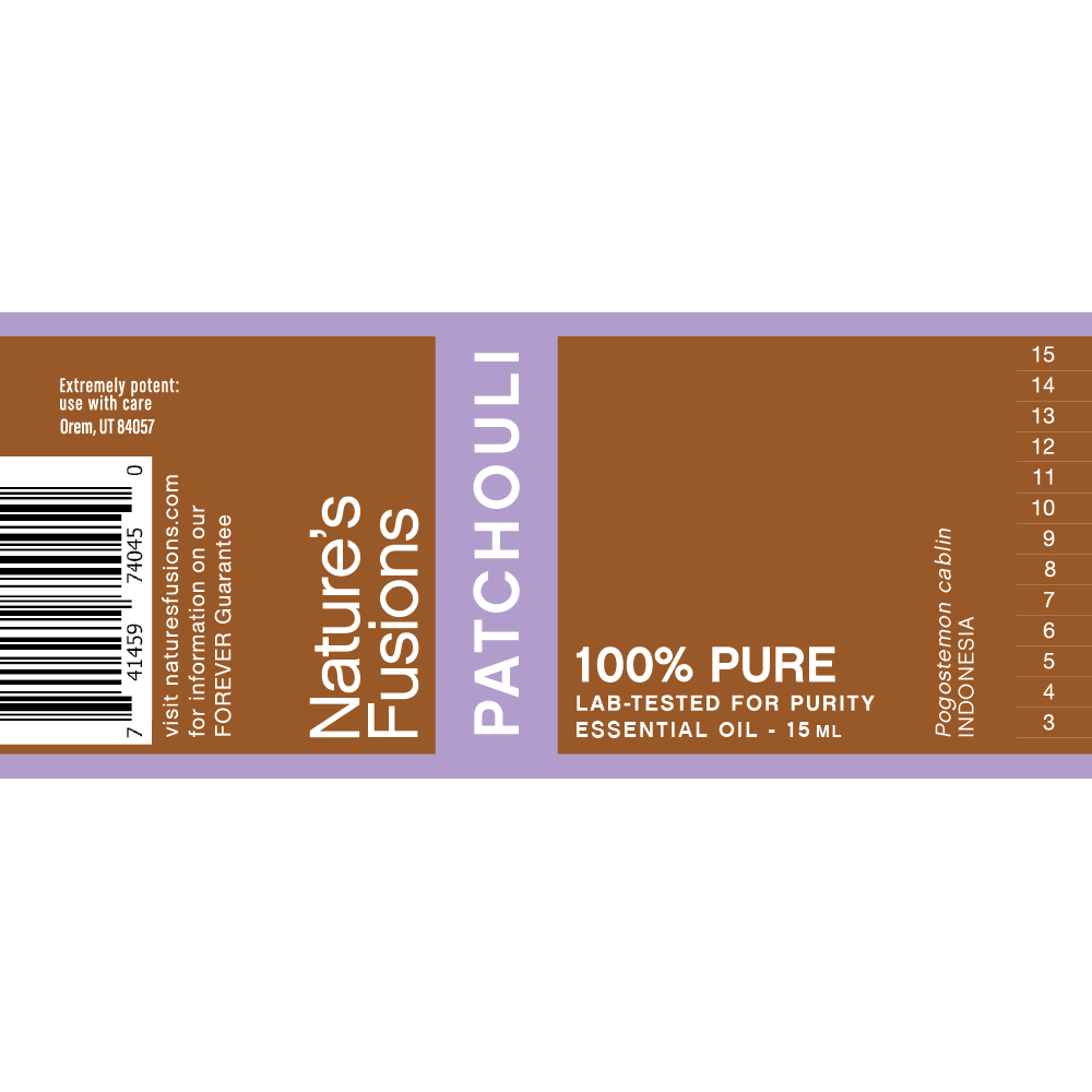 Nature's Fusions Patchouli Essential Oil 15ml, view 4