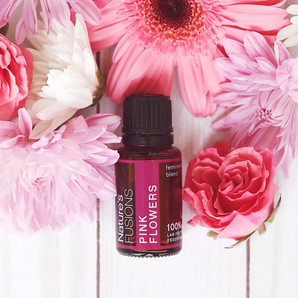 Nature's Fusions Women’s Monthly (Pink Flowers) Essential Oil Blend 15ml, view 3