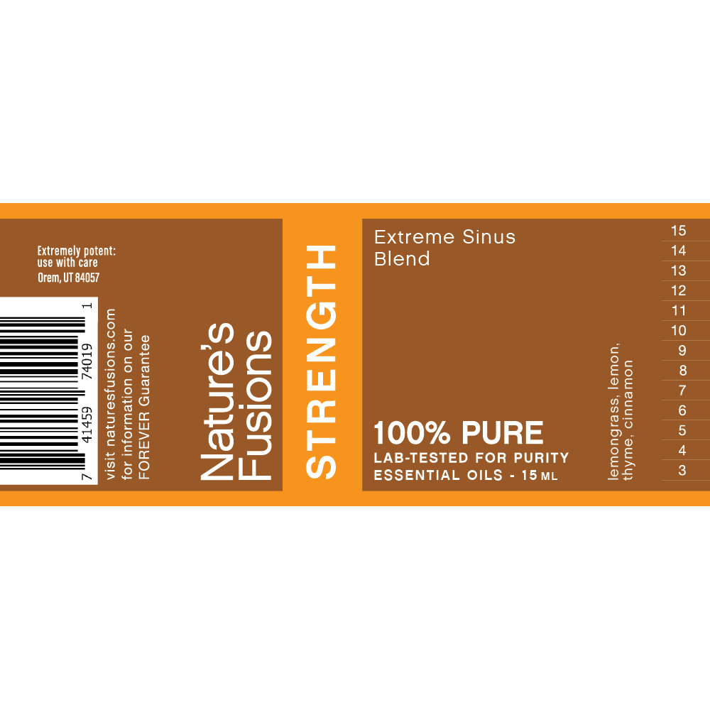 Nature's Fusions Extreme Sinus (Strength) Essential Oil Blend 15ml, view 5