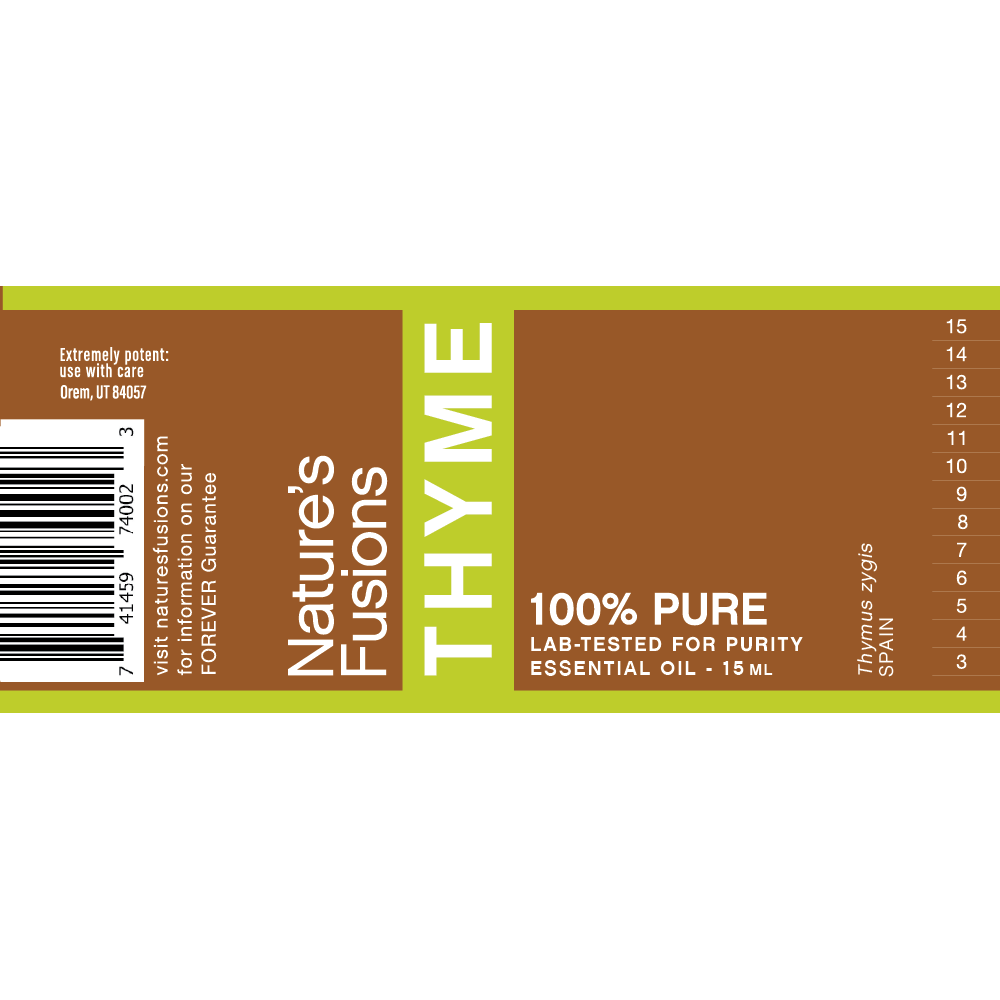 Nature's Fusions Thyme Essential Oil 15ml, view 4