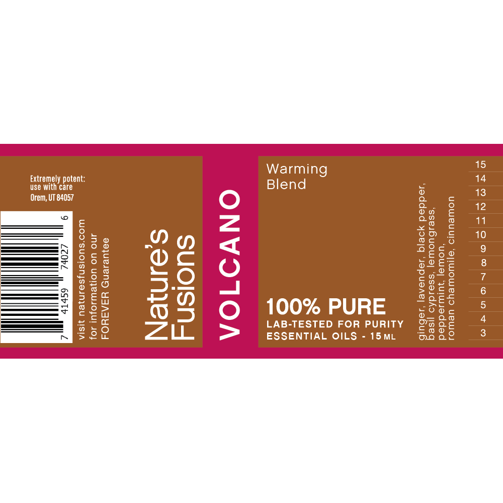 Nature's Fusions Be Warm (Volcano) Essential Oil Blend 15ml, view 4