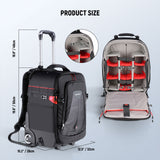 NEEWER 19.7"x13"x9.84" 2-in-1 Trolley Backpack, view 4