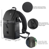 NEEWER NW-XJB02S 9"x5.5"x16" Camera Backpack, view 3