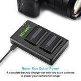 NEEWER NP-FW50 Camera Battery Charger Set for Sony, view 2