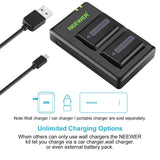 NEEWER NP-FW50 Camera Battery Charger Set for Sony, view 4