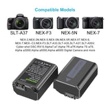 NEEWER NP-FW50 Camera Battery Charger Set for Sony, view 5