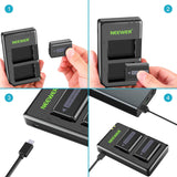 NEEWER NP-FW50 Camera Battery Charger Set for Sony, view 6