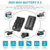 NEEWER NP-F550 Battery Charger Set for Sony, view 3