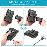 NEEWER NP-F550 Battery Charger Set for Sony, view 5