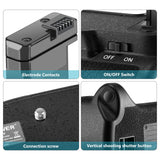 NEEWER BG-2F Battery Grip for Nikon D3100/D3200/D3300/D5300, view 6